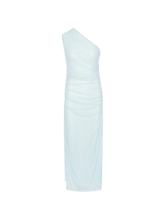ROTATE BIRGER CHRISTENSEN WOMEN One Shoulder Dress Light Blue