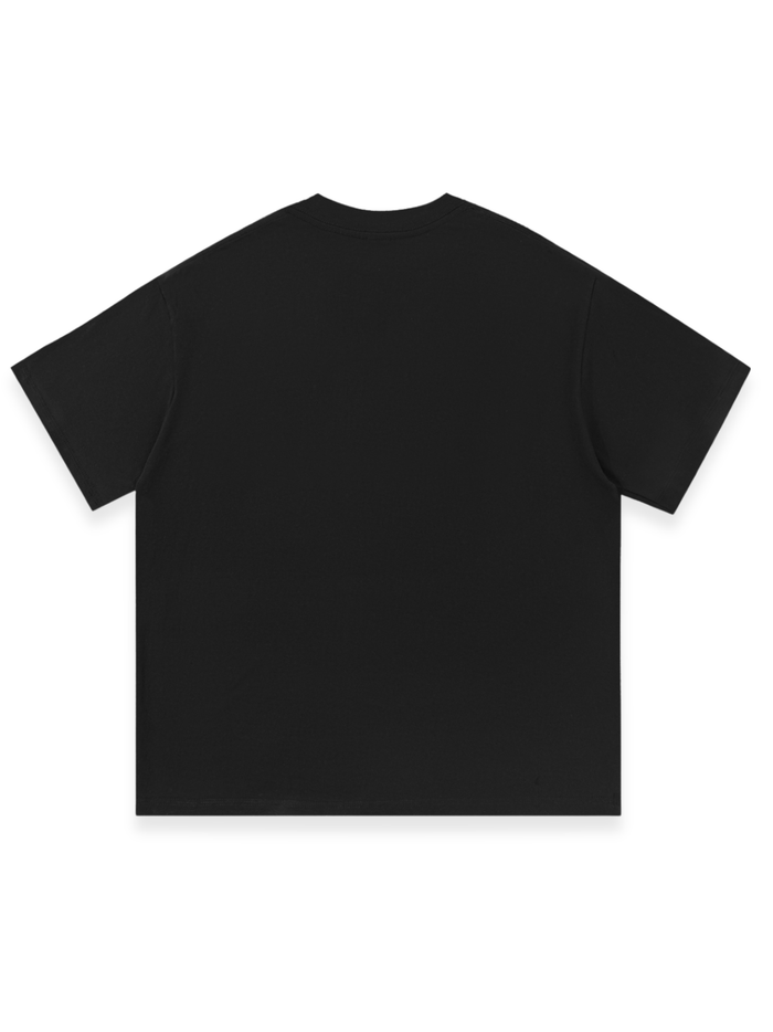 RUNDLE Galgo Graphic Print Cotton T-Shirt Black