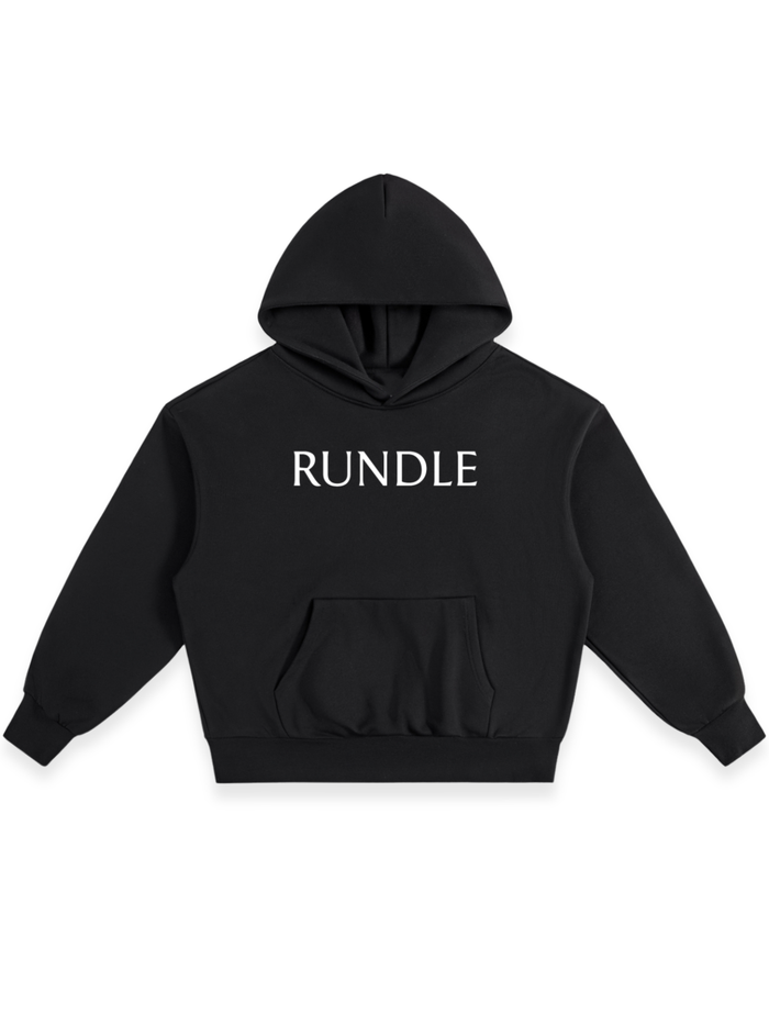 RUNDLE Logo Heavyweight Hoodie Black