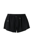 SAMI MIRO VINTAGE Mini Safety Pin Sweat Short Black - MAISONDEFASHION.COM