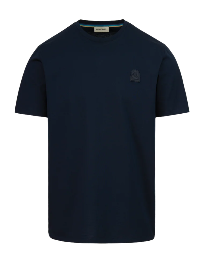 SANDBANKS Badge Logo T-Shirt Anthracite