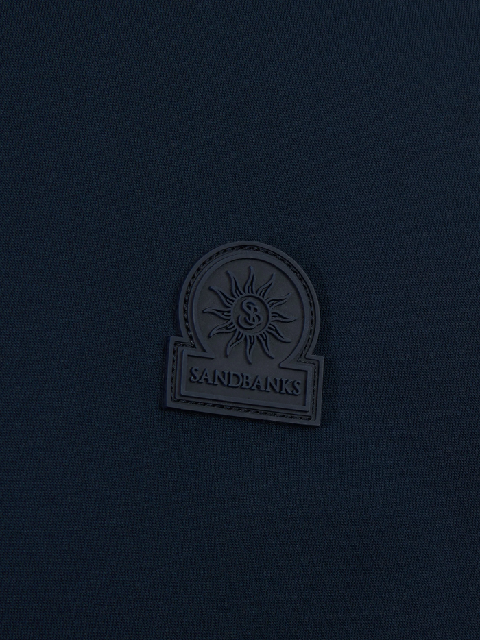SANDBANKS Badge Logo T-Shirt Anthracite