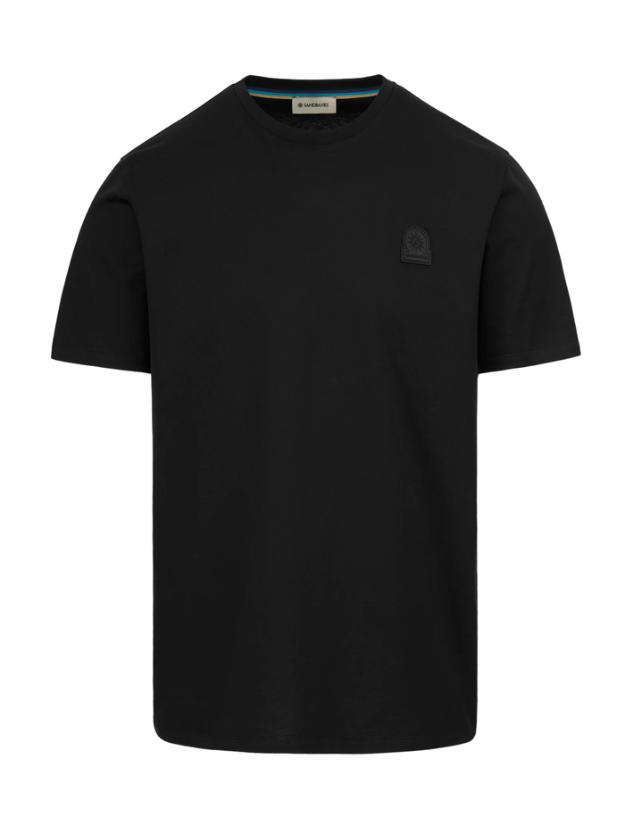 SANDBANKS Rubberised Badge Logo T-Shirt Black