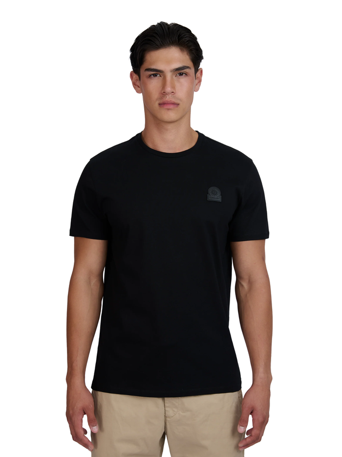 SANDBANKS Rubberised Badge Logo T-Shirt Black