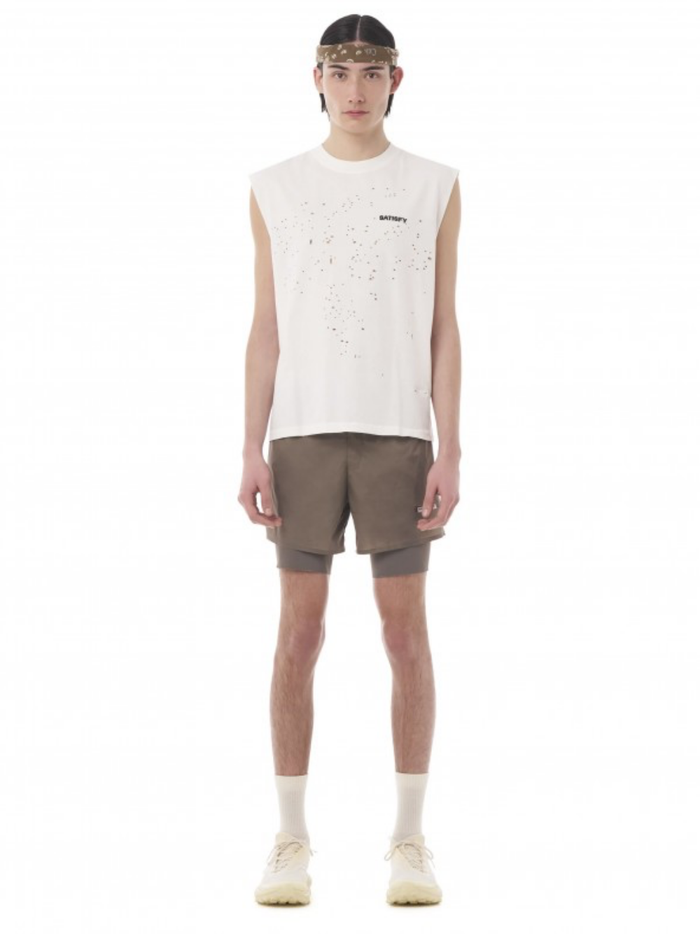 SATISFY MothTech Muscle Tee Aged Ecru
