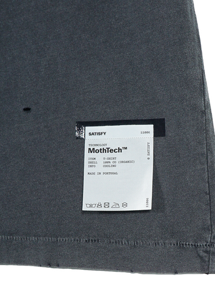 SATISFY MothTech T-Shirt Aged Black