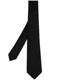 ALEXANDER MCQUEEN Skull Embroidery Tie Black - MAISONDEFASHION.COM