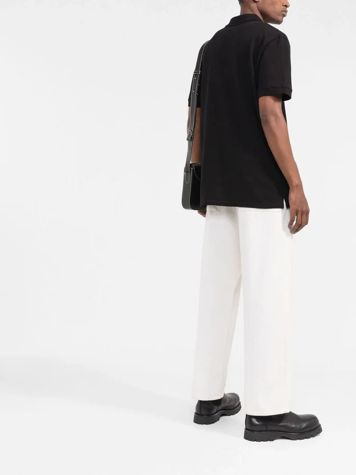 ALEXANDER MCQUEEN Skull Patch Polo Shirt Black - MAISONDEFASHION.COM