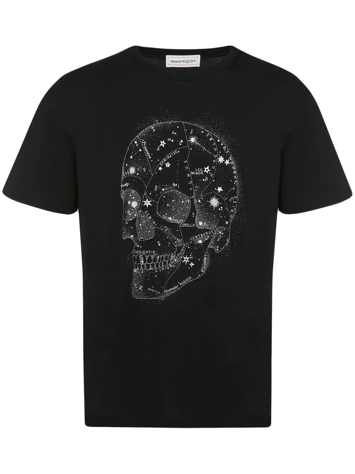 ALEXANDER MCQUEEN Skull-Print T-Shirt Black - MAISONDEFASHION.COM
