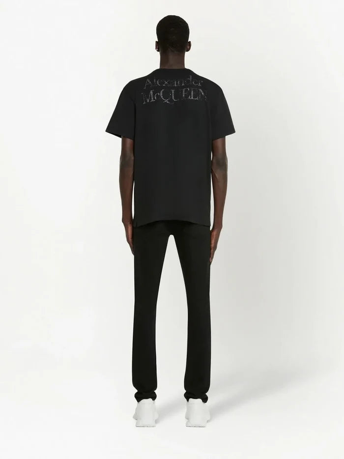 ALEXANDER MCQUEEN Skull-Print T-Shirt Black - MAISONDEFASHION.COM
