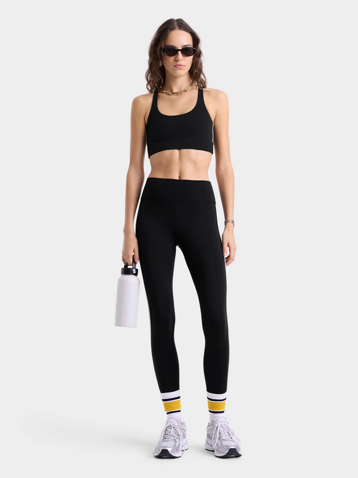 SPORTY & RICH WOMEN Bold Health Active Bra Black - MAISONDEFASHION.COM
