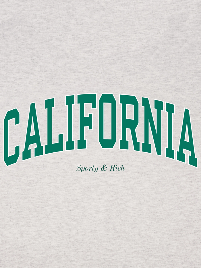 SPORTY & RICH WOMEN California T-Shirt Heather Gray - MAISONDEFASHION.COM