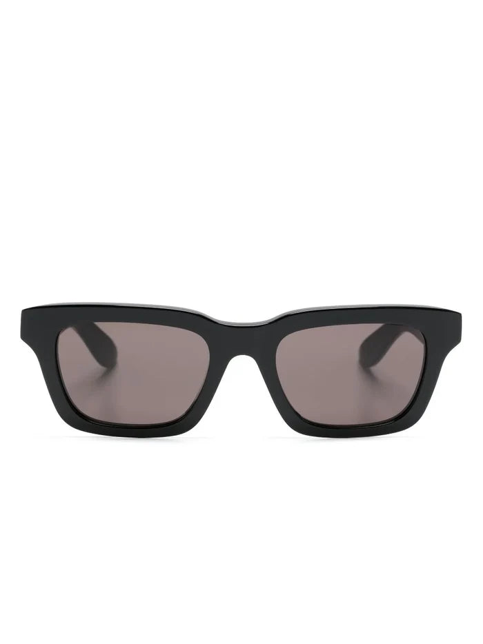 ALEXANDER MCQUEEN MEN Square Frame Sunglasses Black/Grey - MAISONDEFASHION.COM