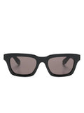 ALEXANDER MCQUEEN MEN Square Frame Sunglasses Black/Grey - MAISONDEFASHION.COM