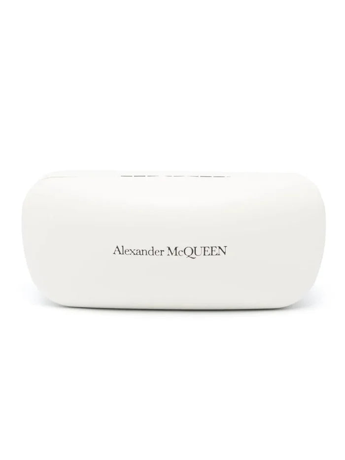 ALEXANDER MCQUEEN MEN Square Frame Sunglasses Black/Grey - MAISONDEFASHION.COM