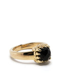 STOLEN GIRLFRIENDS CLUB WOMEN Baby Claw Ring Onyx Gold - MAISONDEFASHION.COM