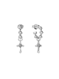 STOLEN GIRLFRIENDS CLUB WOMEN Gothic Cross Anchor Hoop Earrings Quartz - MAISONDEFASHION.COM