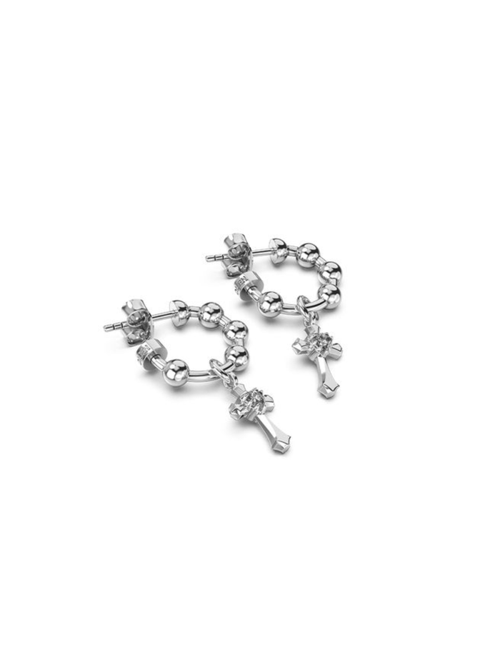 STOLEN GIRLFRIENDS CLUB WOMEN Gothic Cross Anchor Hoop Earrings Quartz - MAISONDEFASHION.COM