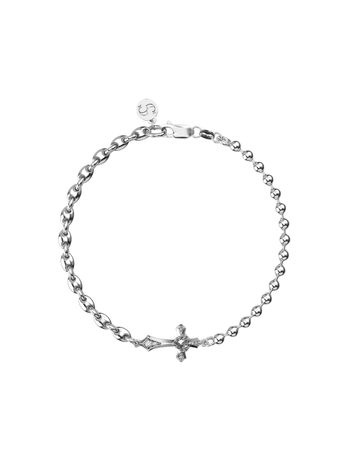STOLEN GIRLFRIENDS CLUB WOMEN Gothic Cross Mariners Bracelet Silver - MAISONDEFASHION.COM