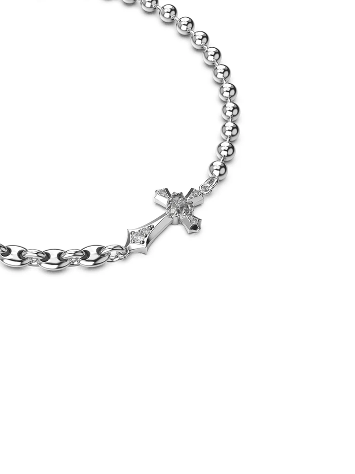 STOLEN GIRLFRIENDS CLUB WOMEN Gothic Cross Mariners Bracelet Silver - MAISONDEFASHION.COM