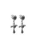 STOLEN GIRLFRIENDS CLUB WOMEN Gothic Love Earrings Silver - MAISONDEFASHION.COM