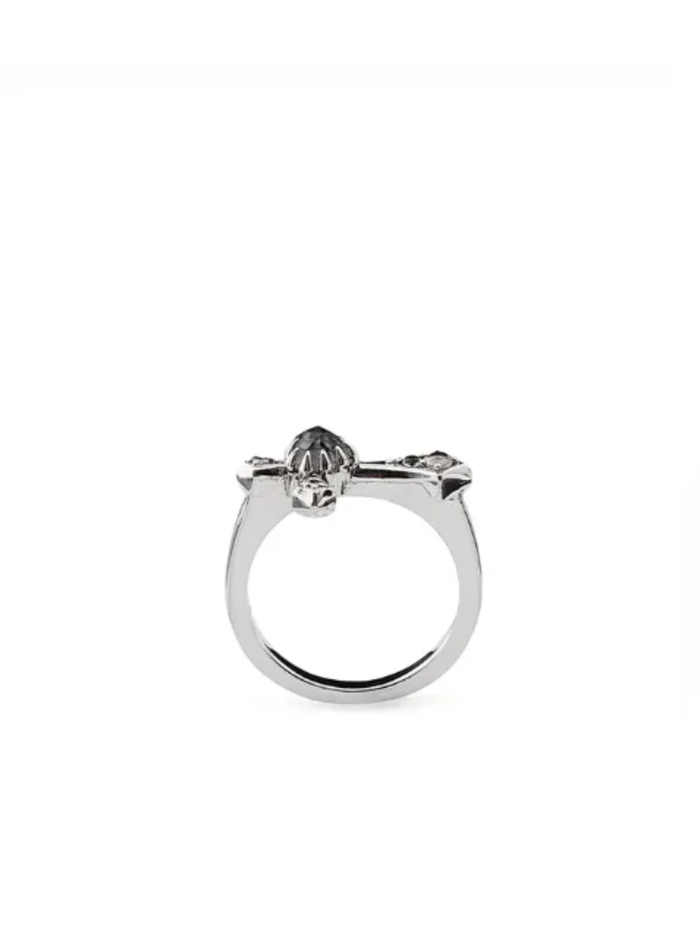 STOLEN GIRLFRIENDS CLUB WOMEN Gothic Side Cross Ring Quartz - MAISONDEFASHION.COM