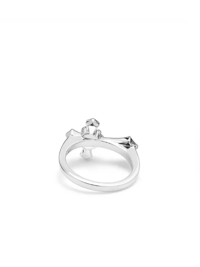 STOLEN GIRLFRIENDS CLUB WOMEN Gothic Side Cross Ring Quartz - MAISONDEFASHION.COM