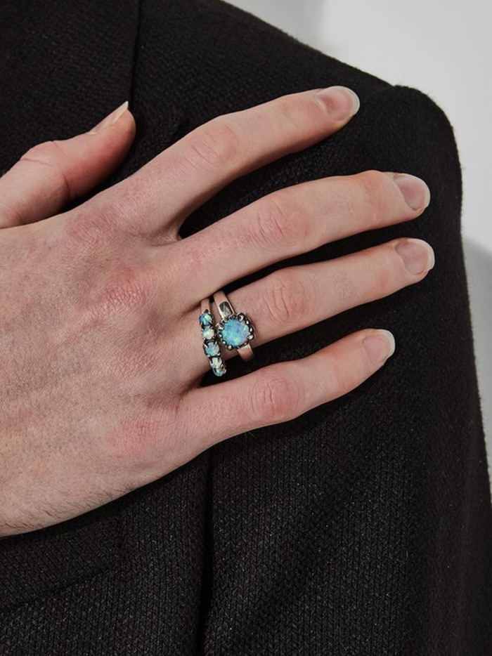 STOLEN GIRLFRIENDS CLUB WOMEN Halo Cluster Ring Silver - MAISONDEFASHION.COM