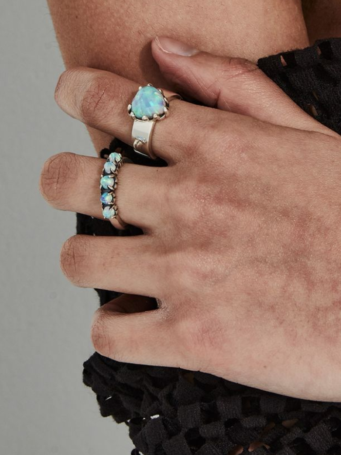 STOLEN GIRLFRIENDS CLUB WOMEN Halo Cluster Ring Silver - MAISONDEFASHION.COM