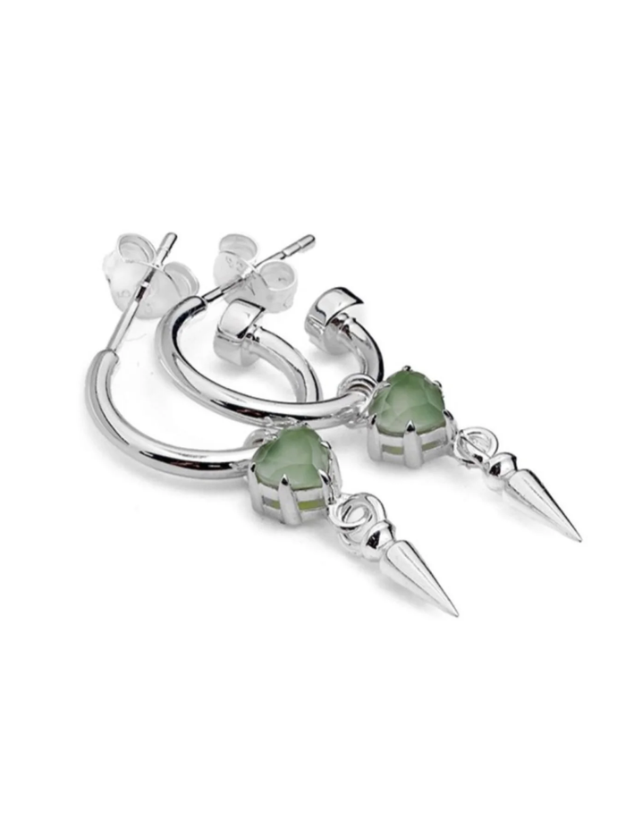 STOLEN GIRLFRIENDS CLUB WOMEN Punk Spike Anchor Earrings Silver - MAISONDEFASHION.COM