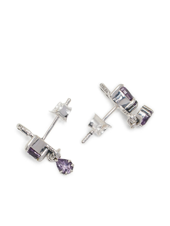 STOLEN GIRLFRIENDS CLUB WOMEN Purity Pin Stud Earrings Silver - MAISONDEFASHION.COM