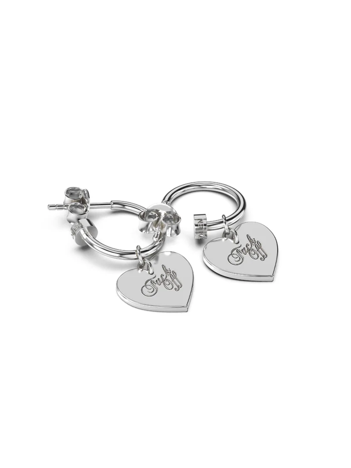 STOLEN GIRLFRIENDS CLUB WOMEN Warm Welcome Heart Earrings Silver - MAISONDEFASHION.COM