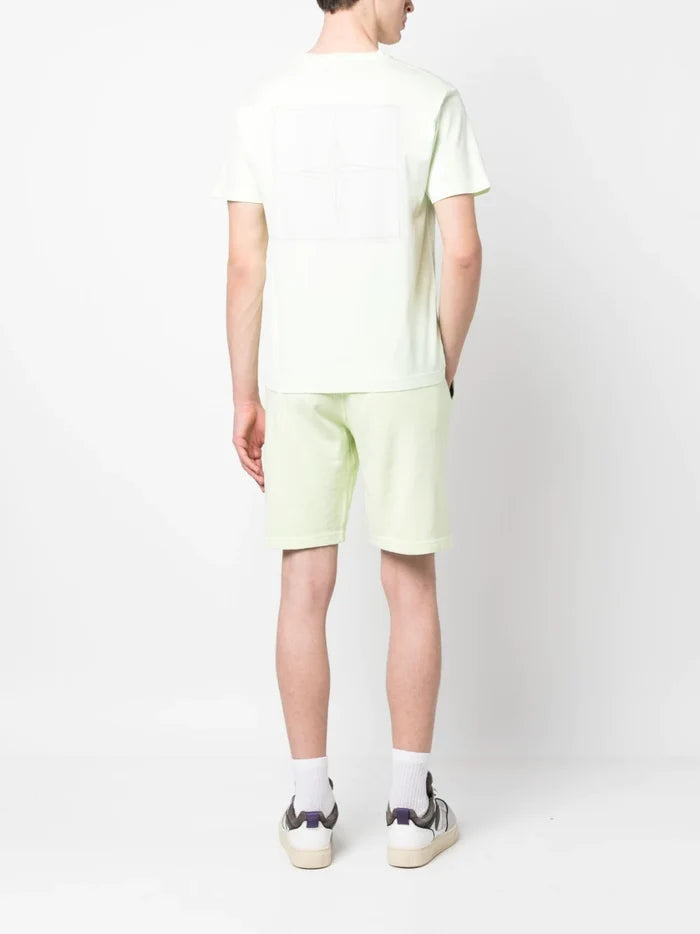 STONE ISLAND Box Logo T-Shirt Green - MAISONDEFASHION.COM