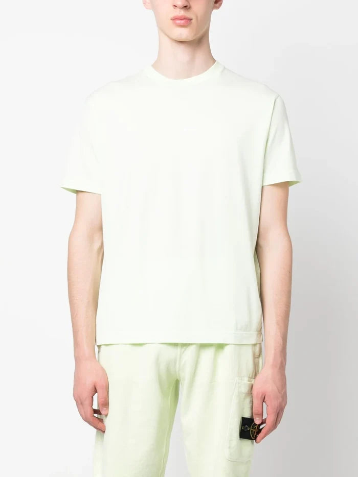STONE ISLAND Box Logo T-Shirt Green - MAISONDEFASHION.COM