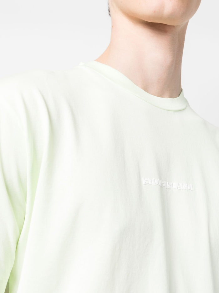 STONE ISLAND Box Logo T-Shirt Green - MAISONDEFASHION.COM