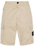 STONE ISLAND Compass Badge Cargo Shorts Beige - MAISONDEFASHION.COM