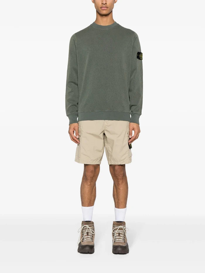 STONE ISLAND Compass Badge Cargo Shorts Beige - MAISONDEFASHION.COM