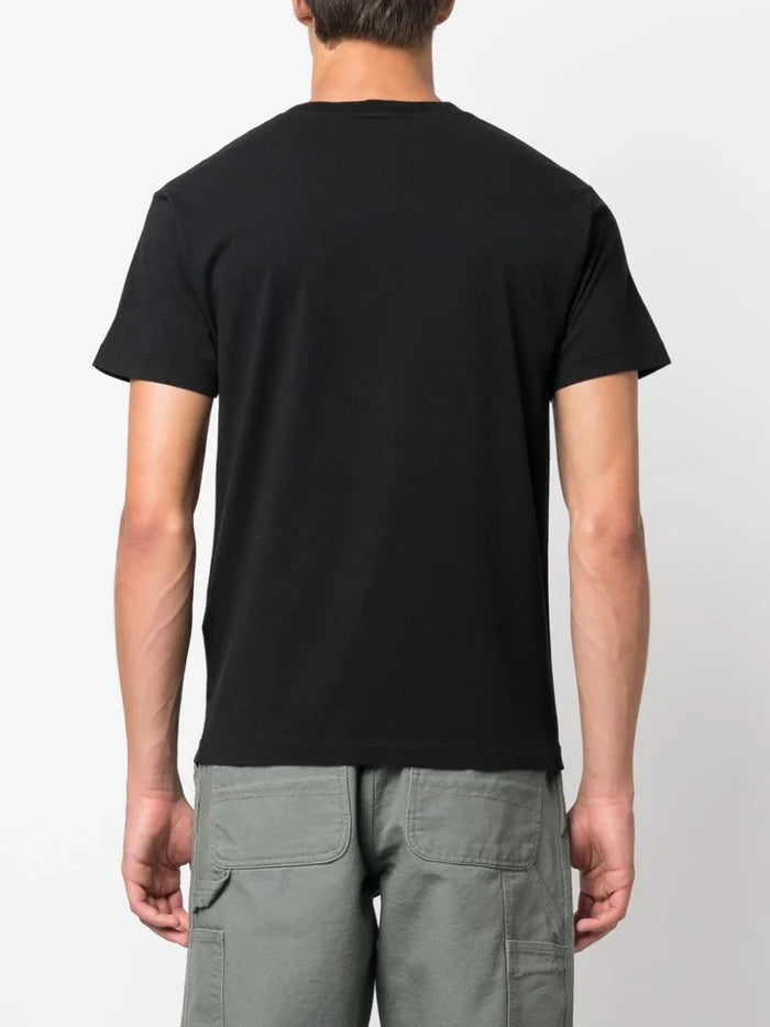 STONE ISLAND Compass Graphic-Print Cotton T-Shirt Black - MAISONDEFASHION.COM