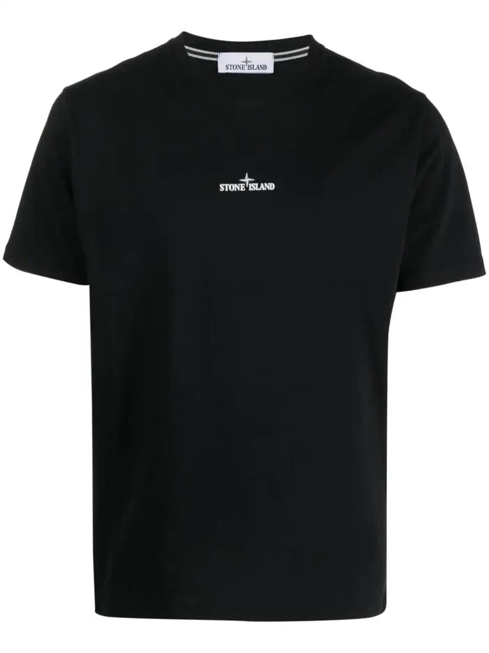 STONE ISLAND Compass Graphic T-Shirt Black - MAISONDEFASHION.COM