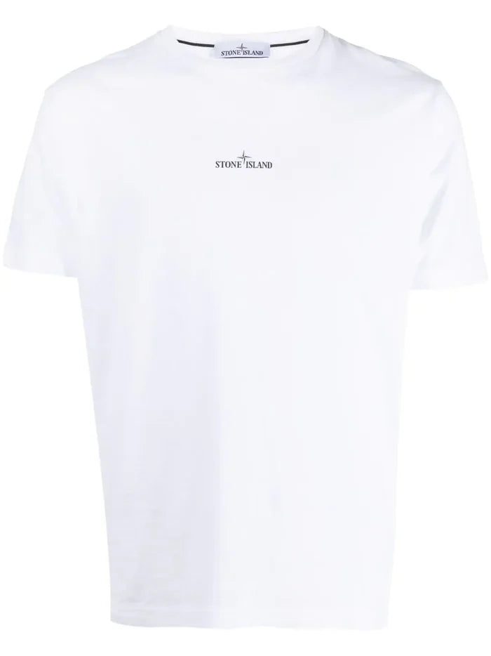 STONE ISLAND Compass Graphic T-Shirt White - MAISONDEFASHION.COM