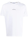 STONE ISLAND Compass Graphic T-Shirt White - MAISONDEFASHION.COM