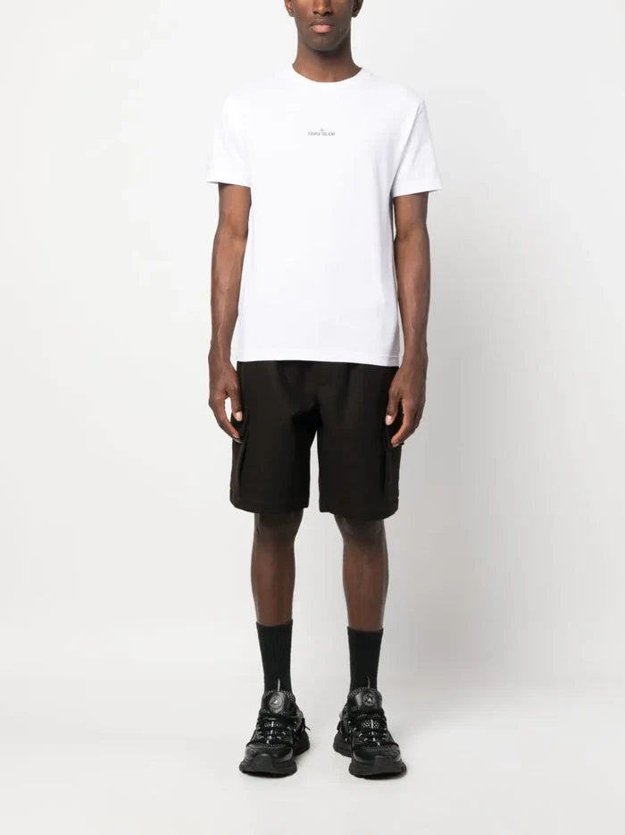 STONE ISLAND Compass Graphic T-Shirt White - MAISONDEFASHION.COM