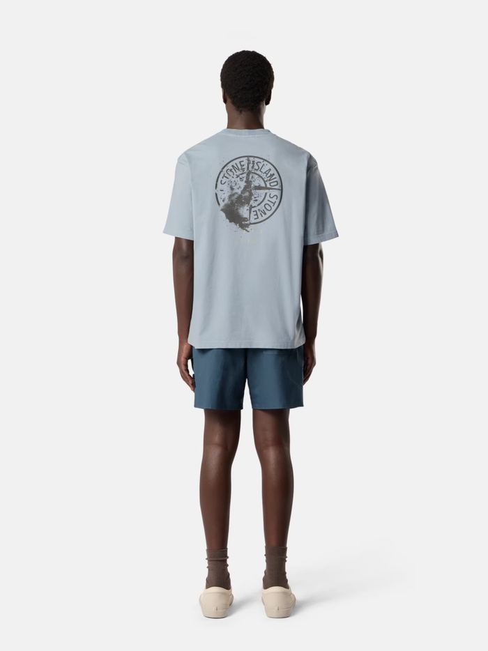 STONE ISLAND Desert-Print Regular-Fit T-shirt Ash Grey