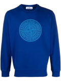 STONE ISLAND MEN Industrial One Cotton Sweatshirt Blue - MAISONDEFASHION.COM