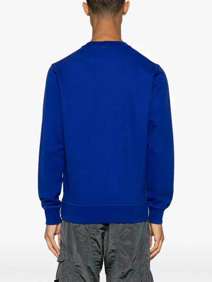STONE ISLAND MEN Industrial One Cotton Sweatshirt Blue - MAISONDEFASHION.COM