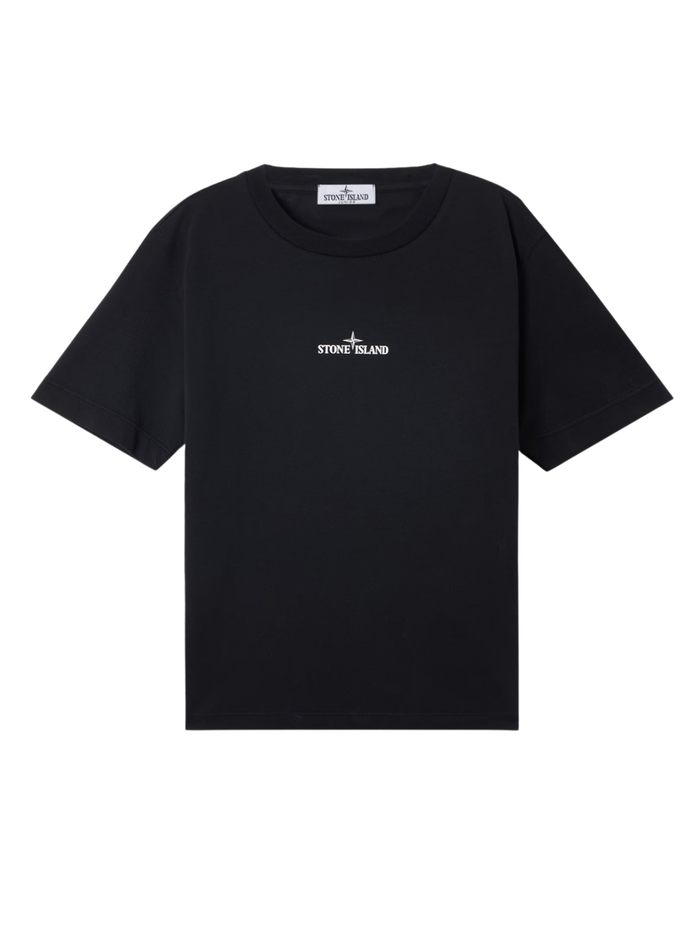 STONE ISLAND KIDS Boys Brush Fade Camo Compass-print T-shirt Black