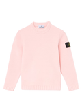 STONE ISLAND KIDS Boys Chenille Sweater Powder Pink
