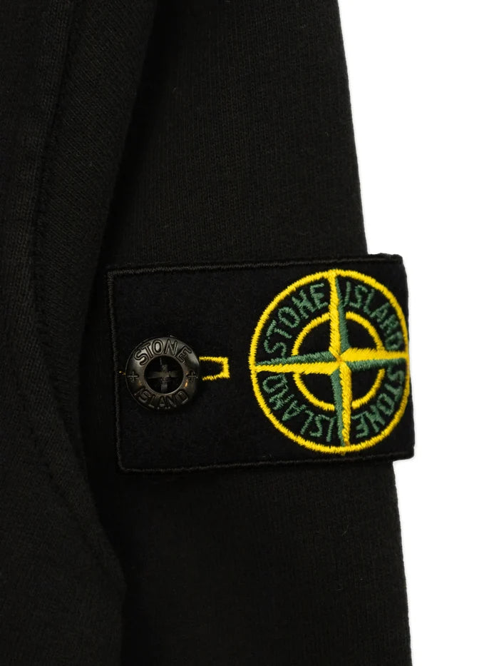 STONE ISLAND KIDS Boys Chest Pocket Sweatshirt Black - MAISONDEFASHION.COM