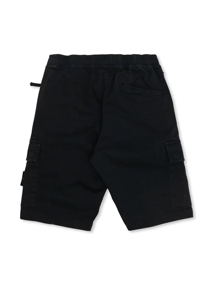 STONE ISLAND KIDS Boys Compass-badge Cargo Shorts Navy - MAISONDEFASHION.COM