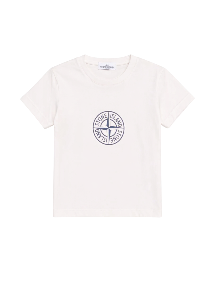 STONE ISLAND KIDS Boys Compass Graphic T-Shirt Light Pink - MAISONDEFASHION.COM